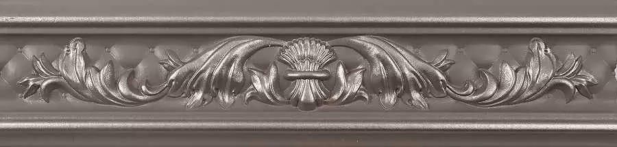 Бордюр настенный Delacora Moncada Crema Brown Roseton 25x6