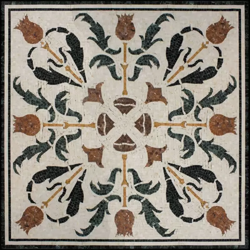 Декор напольный Natural Mosaic Мозаичные ковры PH-09