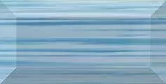 Бордюр настенный Ceramica Classic Water Голубой рельефный 20х10