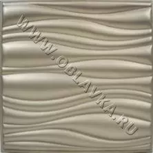 3D стеновая панель Базель; Цвет: Polo cream, Размер, мм: 400х400