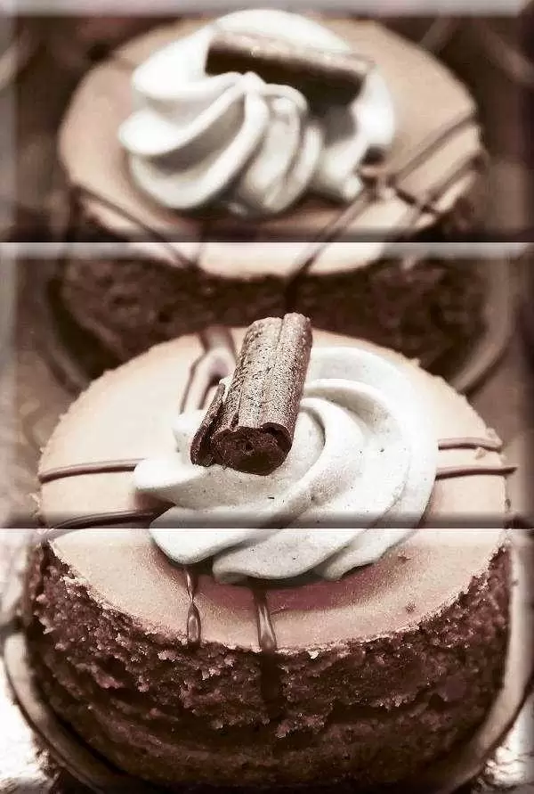 Панно настенное Absolut Keramika Monocolor 10х20 Biselado Composicion Chocolat Cake