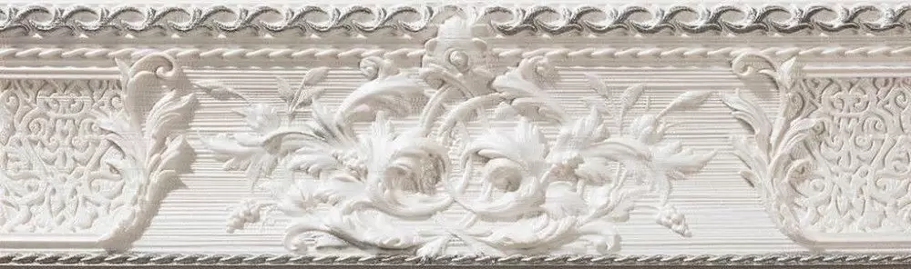Бордюр настенный Azulev Delice Listelo Decoro Blanco 9x29