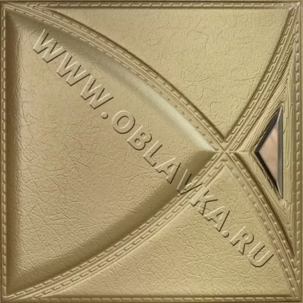 3D стеновая панель Провиденс; Цвет: Polo perlamutr cream, Размер, мм: 400х400