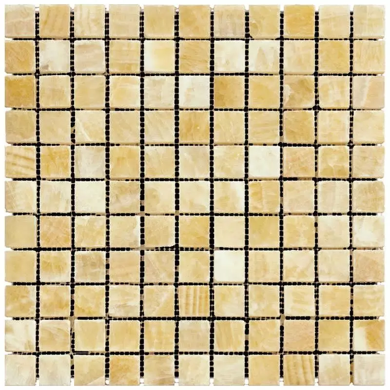 Мозаика Natural Mosaic Adriatica M073-25P M073-GP Onyx Yellow
