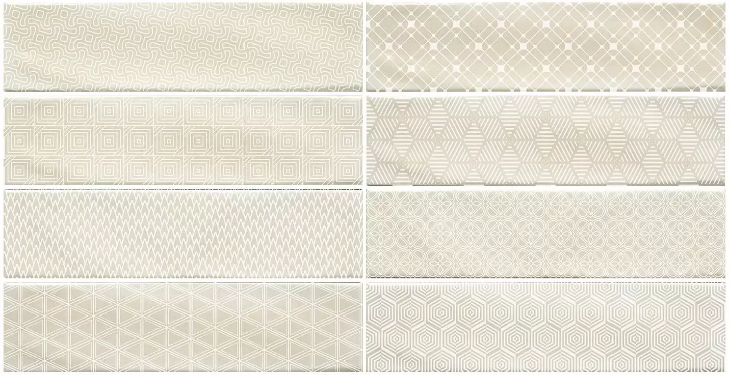Керамическая плитка Decor Opal Ivory для стен 7,5x30