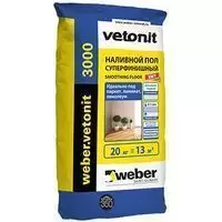 Наливной пол финишный Weber Vetonit 3000 20 кг