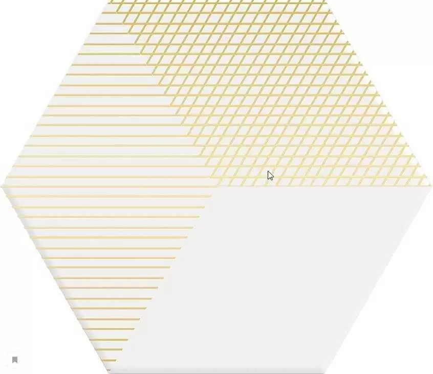 Декор керамогранит DUNE Shapes Hexaline Mix White