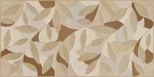 Декор настенный Ceramica Classic Serenity Folium коричневый