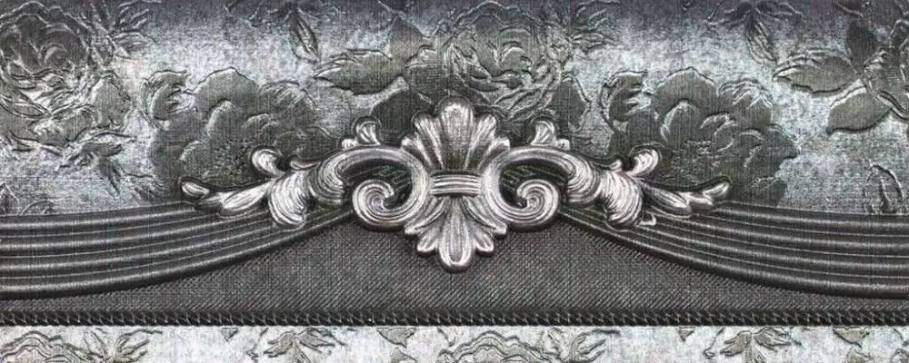 Бордюр настенный Rocersa Ceramica Habitat Cen. Silver