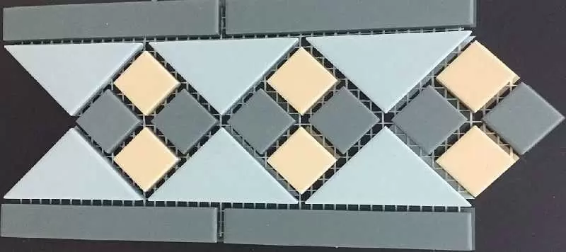 Декор керамогранит Top Cer Octagon Border Lisbon With 1 Strip Tr.13, Dots 18+03, Strips 18