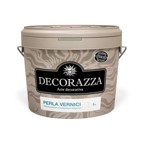 Лессирующее покрытие DECORAZZA Perla Vernici ARGENTO 1л