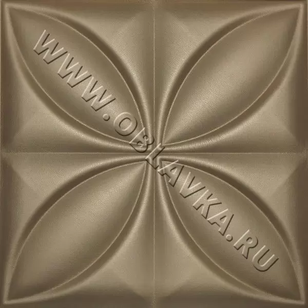 3D стеновая панель София; Цвет: Силк, Размер, мм: 400х400