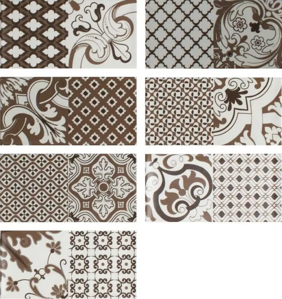 Плитка настенная Fabresa Ceramics Artisan Gredos Hueso Decor Mix Mate