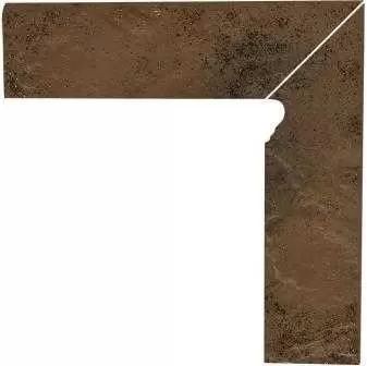 Плинтус Paradyz Semir Beige Клинкер Цоколь Правый Структурный