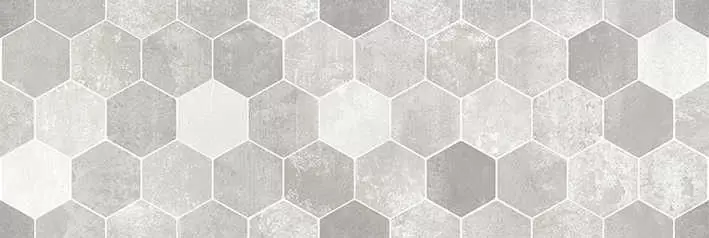 Плитка настенная LB-Ceramics Гексацемент Серый рисунок