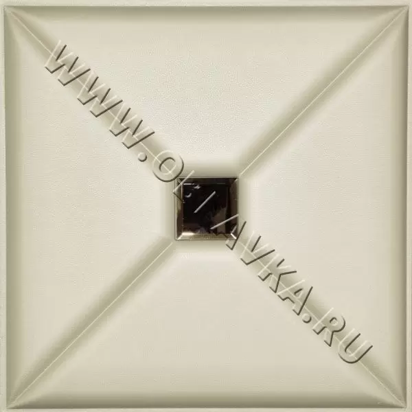 3D стеновая панель Лас-Вегас; Цвет: Polo black, Размер, мм: 400х400
