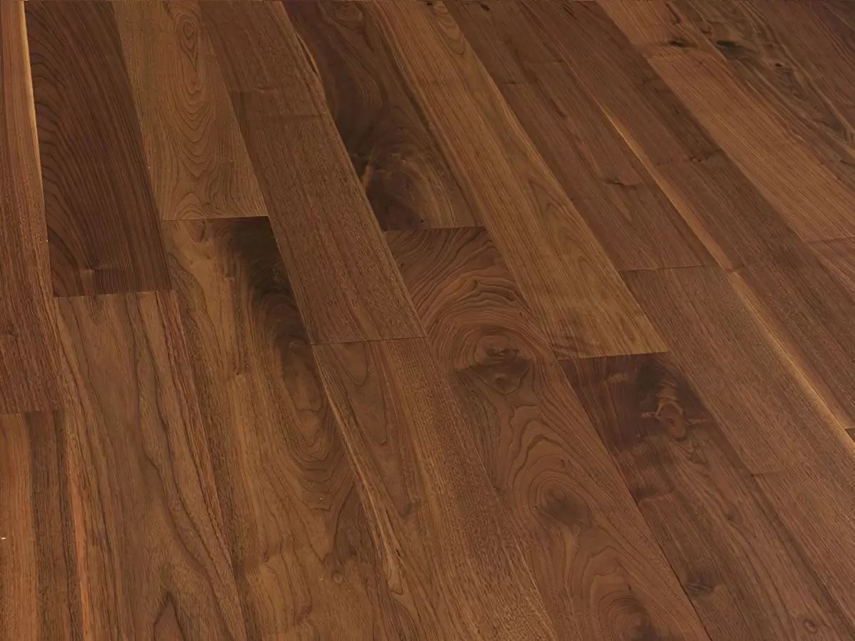 Инженерная доска Wood Bee Американский Орех 30% блеск