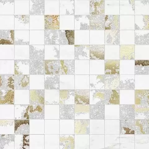 Мозаика Brennero Venus Mos.Q.Solitaire Mix Lapp. White tess