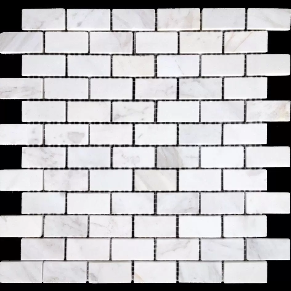 Мозаика Caramelle Mosaic Pietrine Dolomiti bianco POL 23x48x7
