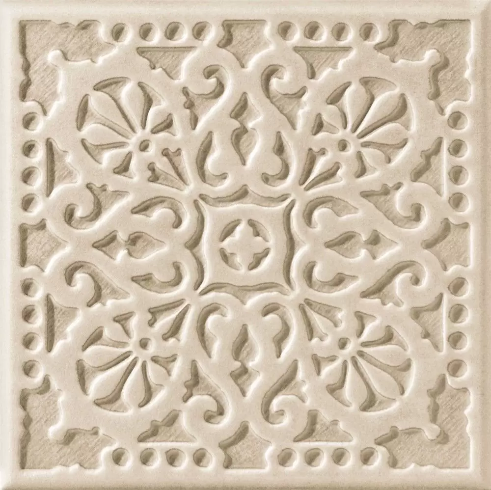 Декор настенный Tubadzin Majolika 20x20 D-mocca B STR
