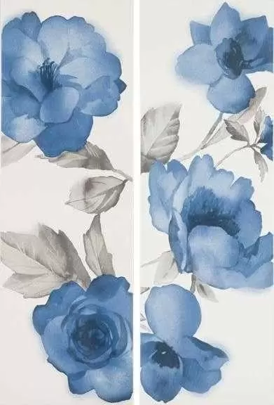 Декор настенный Marazzi Italy Colourline WhiteBlue Decoro