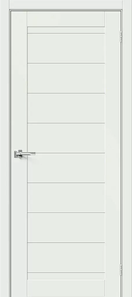 Дверь "Браво-21" White Matt, глухая