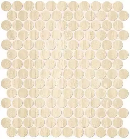 Мозаика FAP Ceramiche Roma Travertino Round Mosaico