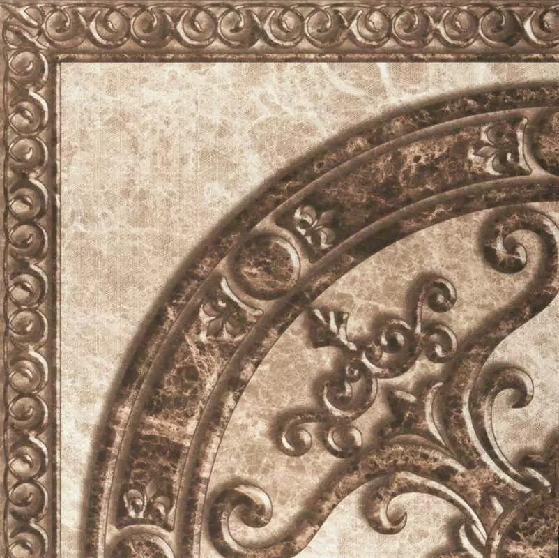 Керамогранит Serra Emprador Corner Decor Beige amp Brown Glossy