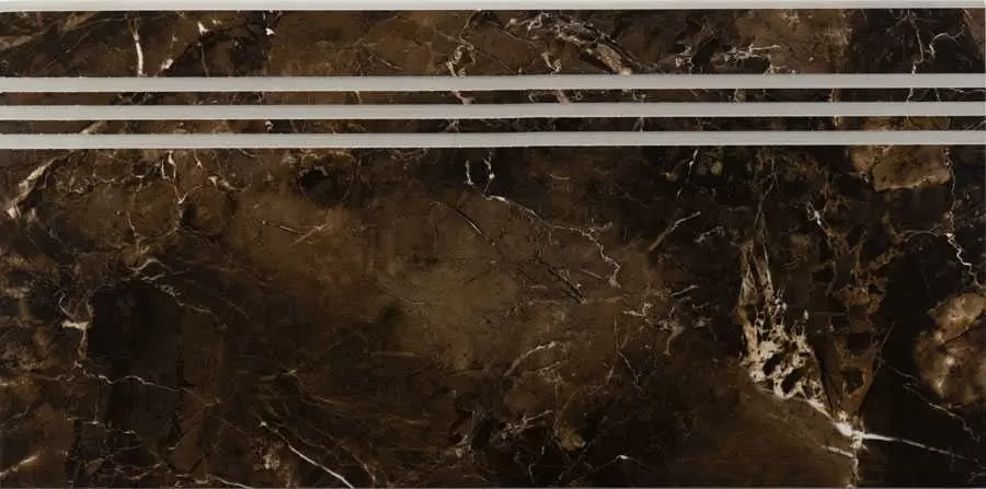 Ступень Velsaa Emperador-Daina Mramor Copper Slab black с насечками