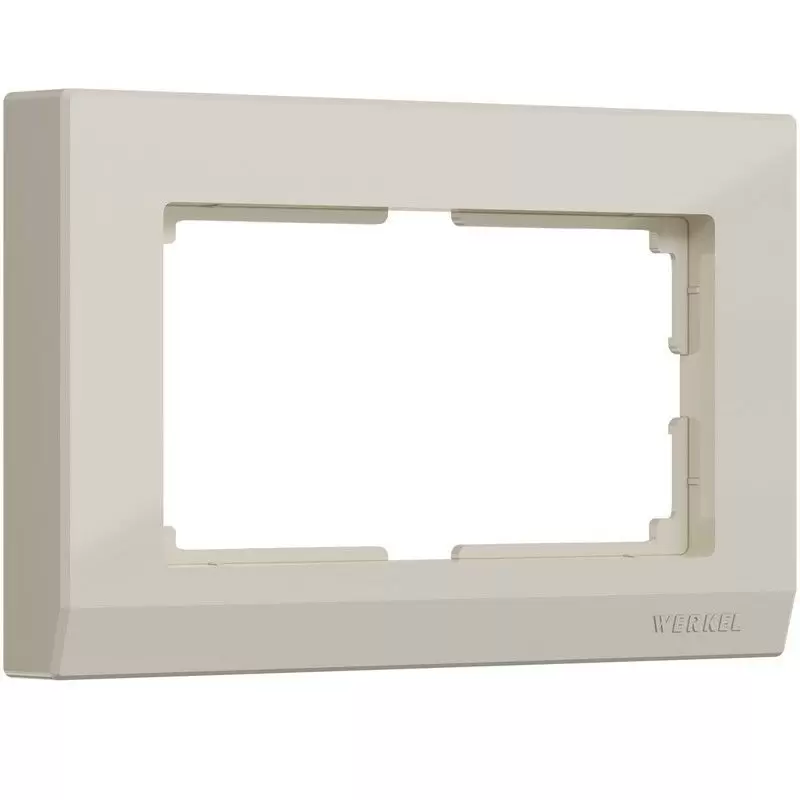 Рамка Werkel Stark для двойной розетки (слоновая кость) WL04-Frame-01-DBL-ivory