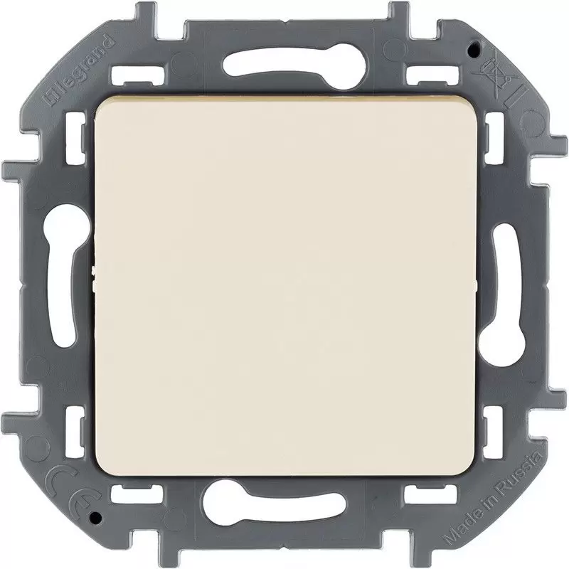 Переключатель Legrand INSPIRIA Слоновая кость одноклавишный 10 AX 250 В 673651