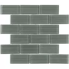 Мозаика LeeDo Caramelle - Impressioni Mattoni Grigio 30x30x0,8 см (чип 50х100х8 мм) (Mattoni Grigio 50x100x8)