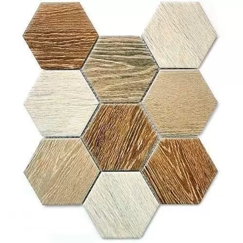 Мозаика Bonaparte Керамическая мозаика Wood Comb 25.6x29.5