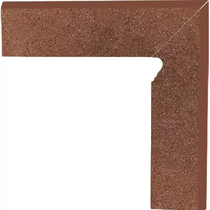 Плинтус Paradyz Taurus Brown Клинкер Цоколь Правый Структурный