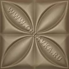 3D стеновая панель София; Цвет: Polo perlamutr silver, Размер, мм: 400х400