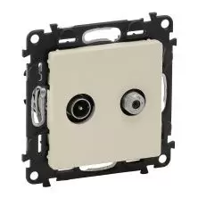 Розетка TV-SAT Legrand Valena LIFE слоновая кость звезда 753564