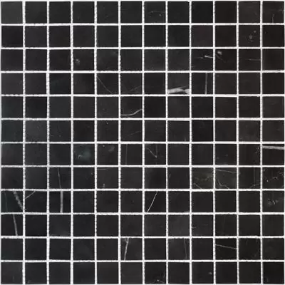 Мозаика LeeDo - Pietrine Nero Oriente полированная 29,8x29,8x0,4 см (чип 23x23x4 мм) (Nero Oriente POL 23x23x4)