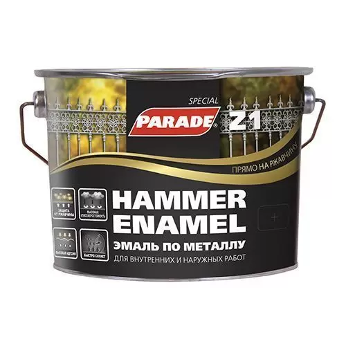 Грунт-эмаль Parade Hammer Enamel Z1 молотковый тёмно-зелёный 2,5 л