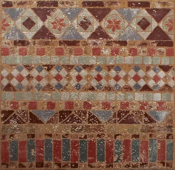 Декор напольный Exagres Vega Roja Recto Romanico