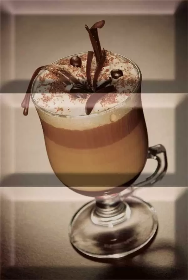Панно настенное Absolut Keramika Monocolor 10х20 Biselado Composicion Coffee Capuccino Marron