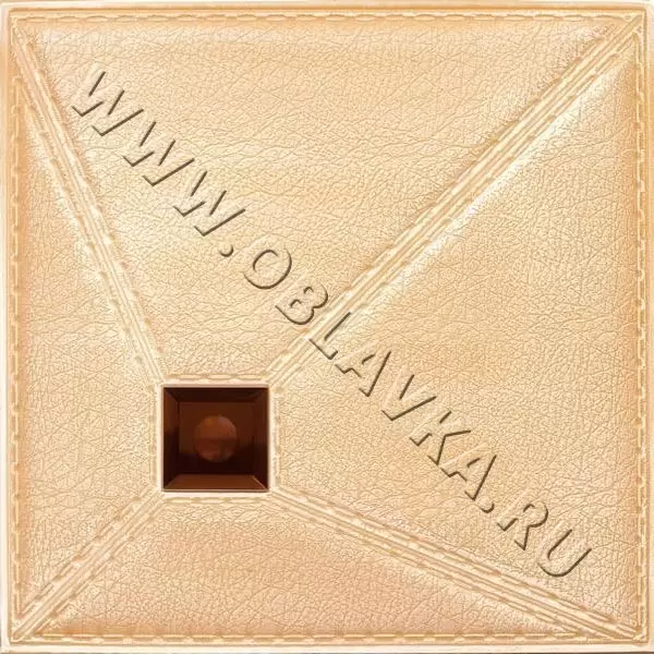 3D стеновая панель Тарту; Цвет: Polo cream, Размер, мм: 400х400