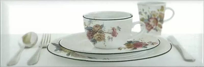 Декор настенный Absolut Keramika Tea 03 Decor Tea White B