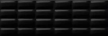 Плитка настенная Mei Pret a Porte Черная глянцевая рельефная