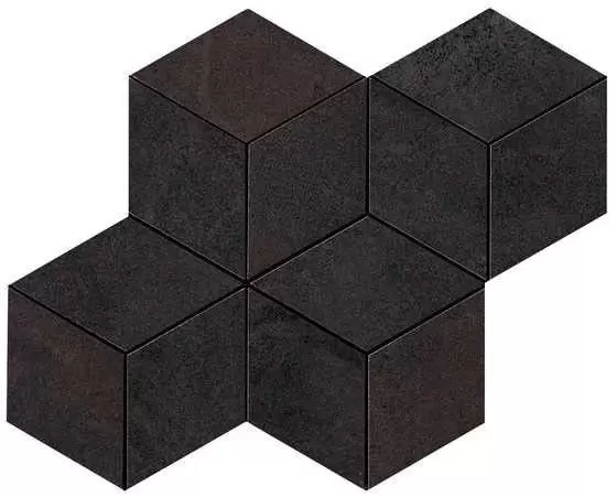 Мозаика Atlas Concorde Italy Blaze Iron Mosaico Esagono Lapp 35х30