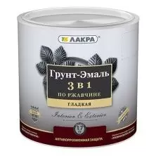 Грунт-эмаль Лакра 3в1 гладкий зелёный 1,7 кг