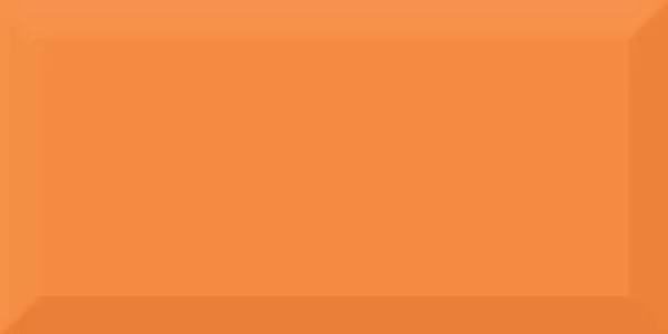 Плитка настенная Absolut Keramika Monocolor 10х20 Biselado Naranja Biselado Brillo