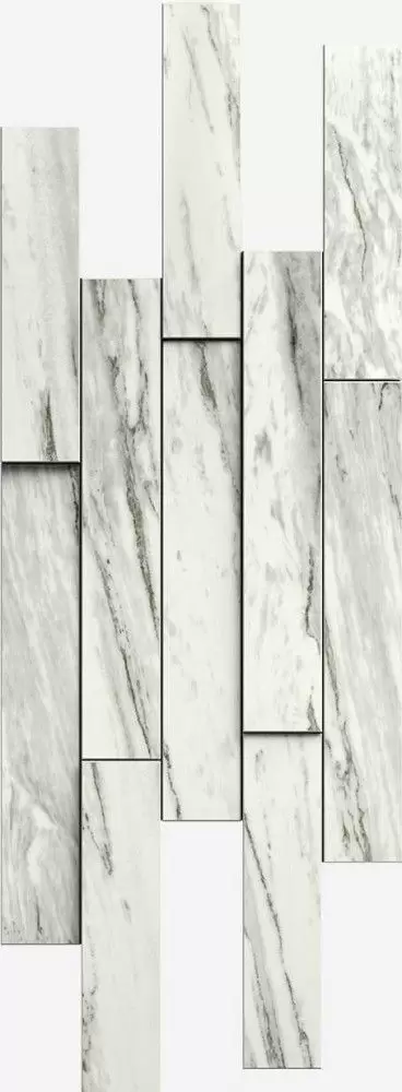 Мозаика Italon Skyfall Bianco Brick 3D 28x78