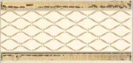 Бордюр настенный Almera Ceramica Noblesse Cenefa Delis Marfil Gold 20x10