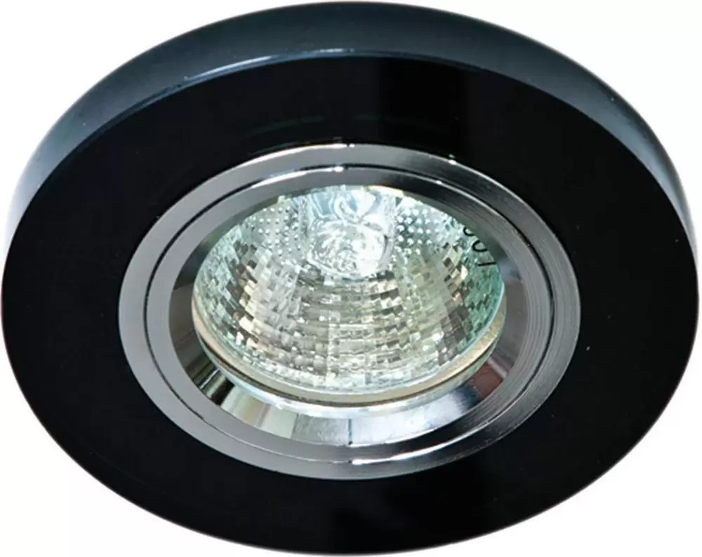 Светильник встраиваемый Feron 8060-2 черный серебро, MR16 G5.3