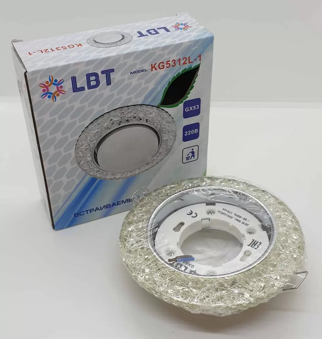 Светильник LBT встраиваемый KG5312L-1 серебро